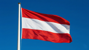 National flag of Austria Republic