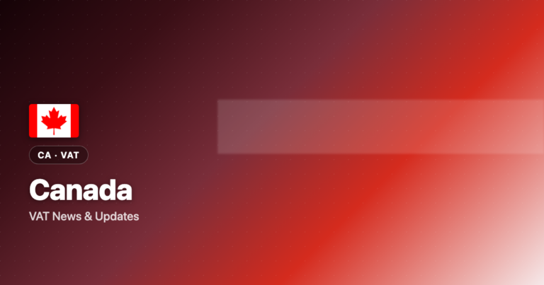 Canada VAT news card